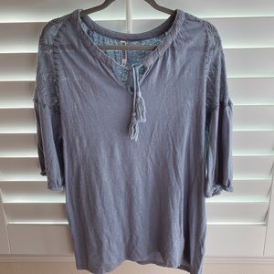 Long Boho Knit Shirt